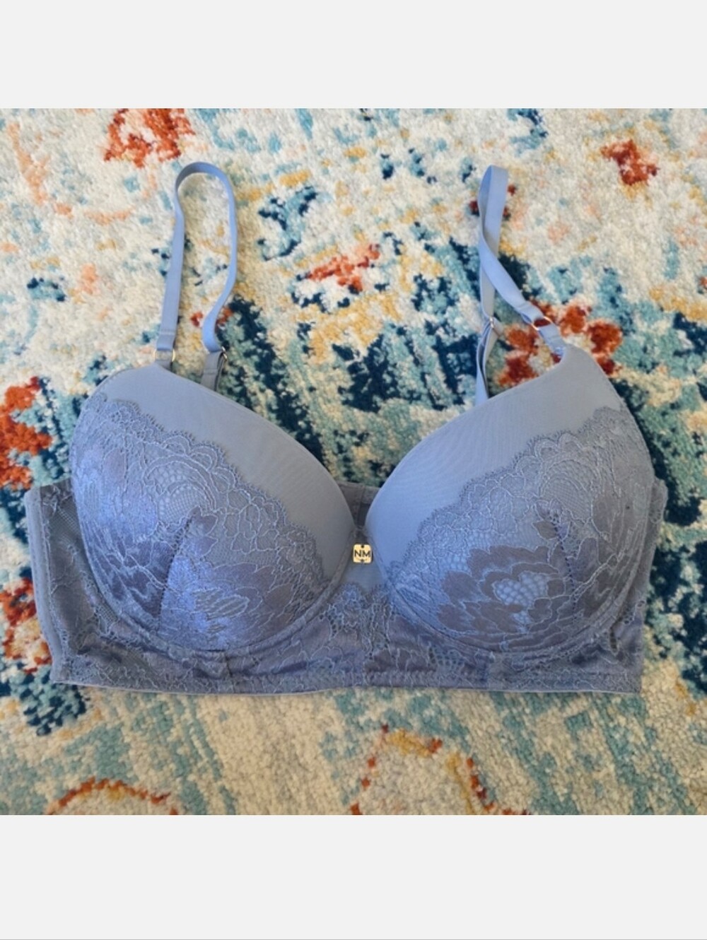 Nicole Miller Lace Underwire Bra in Lavender